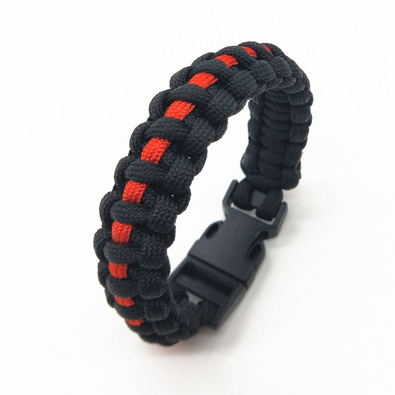 Men's And Women's Blue Line Paracord Bracelet - Minihomy