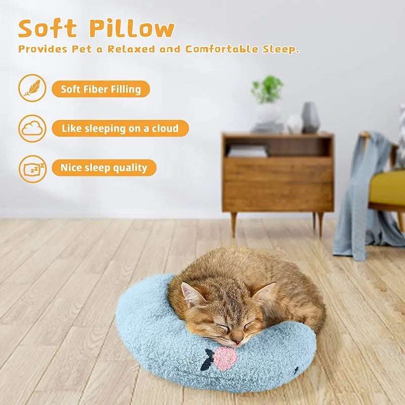 Little Pillow for Cats - Neck Protector Deep Sleep Puppy U-Shaped Pillow - Minihomy