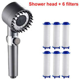 3 Modes High Pressure Shower Head with Filter - Portable Rainfall Faucet Tap for Bathroom - Minihomy