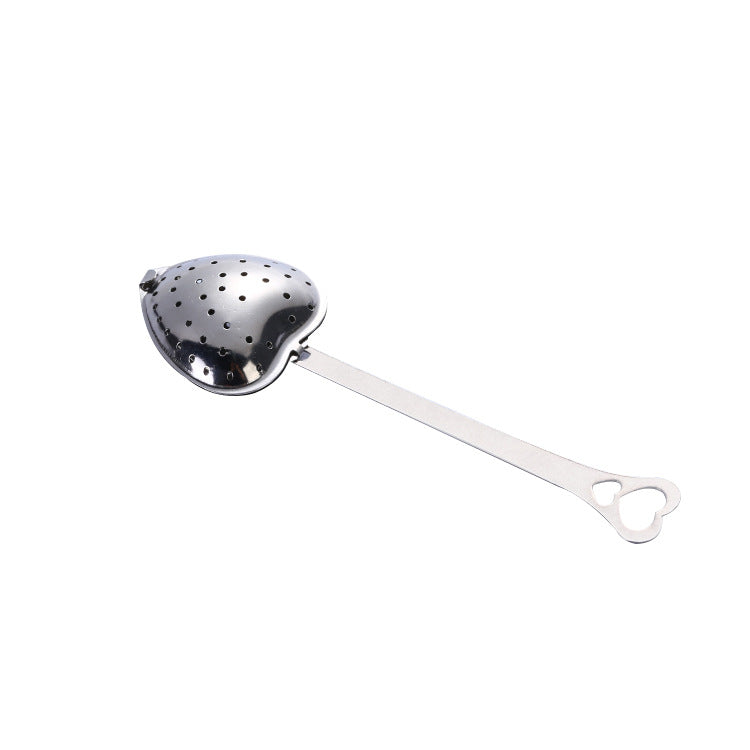 Brew the Perfect Cup Every Time with this Heart-Shaped Stainless Steel Tea Strainer - Minihomy