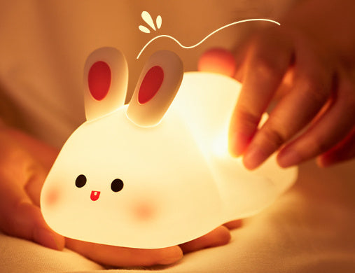 Cute Sheep Night Light for Kids - Rechargeable, Dimmable & Timing Sleep Lamp - Minihomy