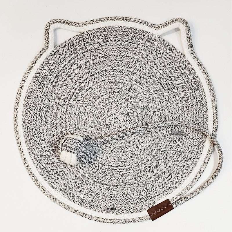 Cotton Rope Cat Scratching Mat - Anti-Scratch, Washable, Self-Standing, One-Piece - Minihomy