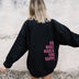 Loose Sport Hoodie Do What Makes You Happy Print Sweatshirt Hooded Clothing - Minihomy