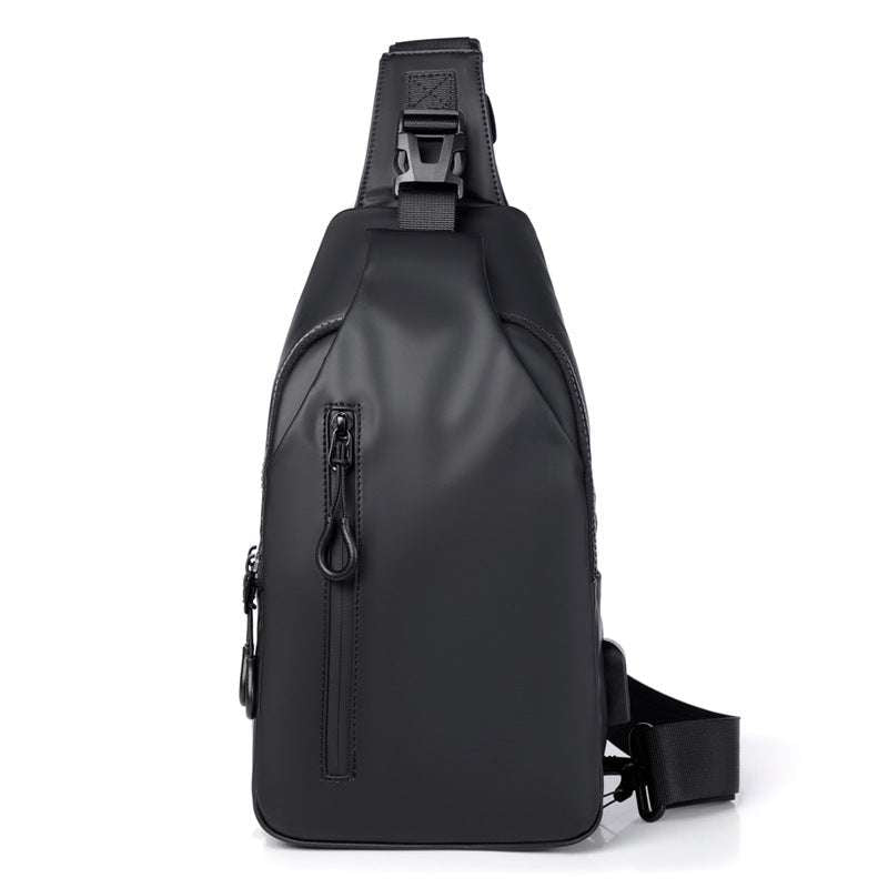 Black Sling Crossbody Backpack Shoulder Bag For Men Chest Bag - Minihomy