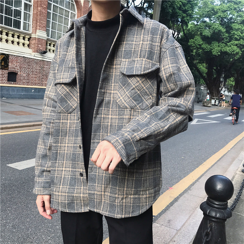 Korean Style Loose Long-sleeved Shirts For Men And Women - Minihomy