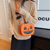 Halloween Bags Funny Pumpkin Cartoon Shoulder Crossbody Bag With Bat - Minihomy