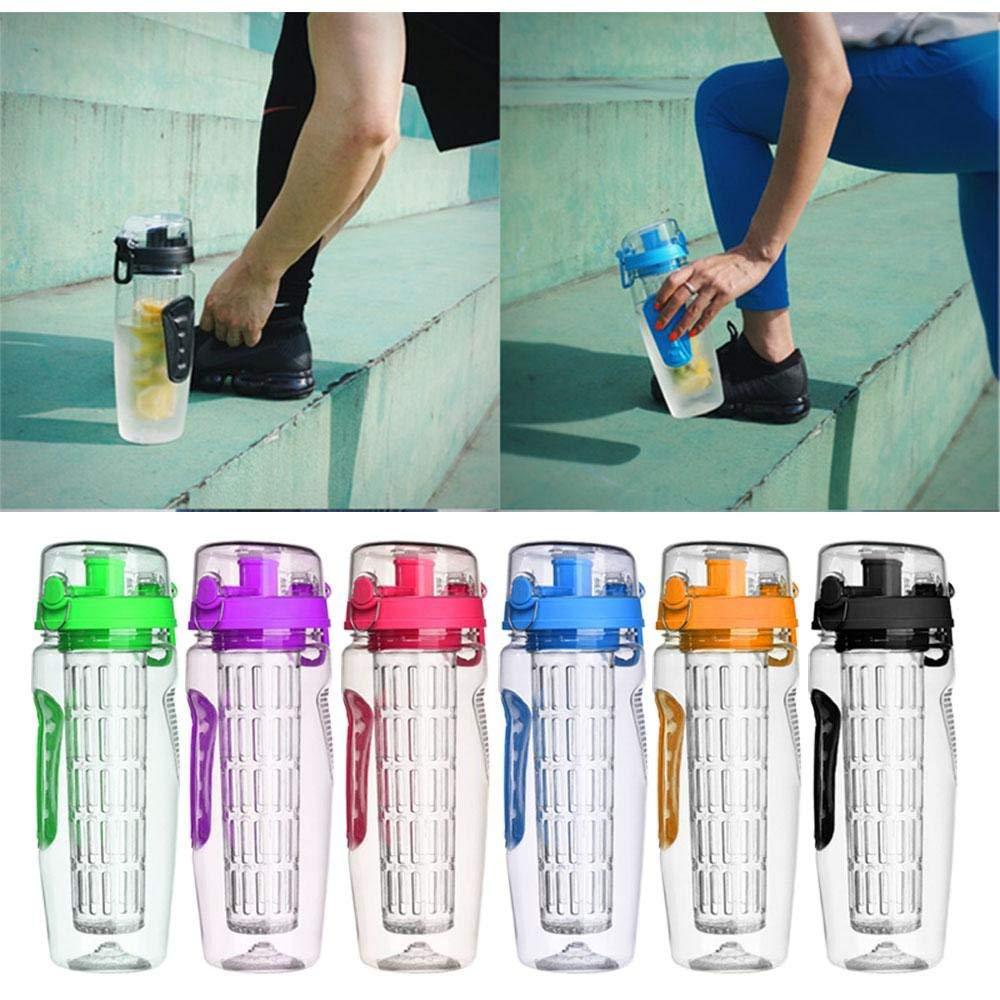 1000ml Water Fruit Bottle - BPA Free Plastic Sport Infuser Water Bottle - Minihomy