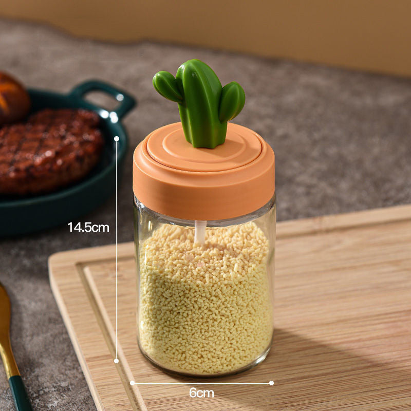 Cactus Kitchen Seasoning Jar Salt Shaker - Minihomy