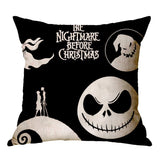 Linen Skull Halloween Pillow Cover - Minihomy