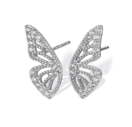 Exaggerated Bohemian Crystal Butterfly Earrings - Minihomy