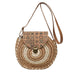 Handmade Straw Beach Bag | Casual Crossbody Shoulder Bag for Women - Minihomy