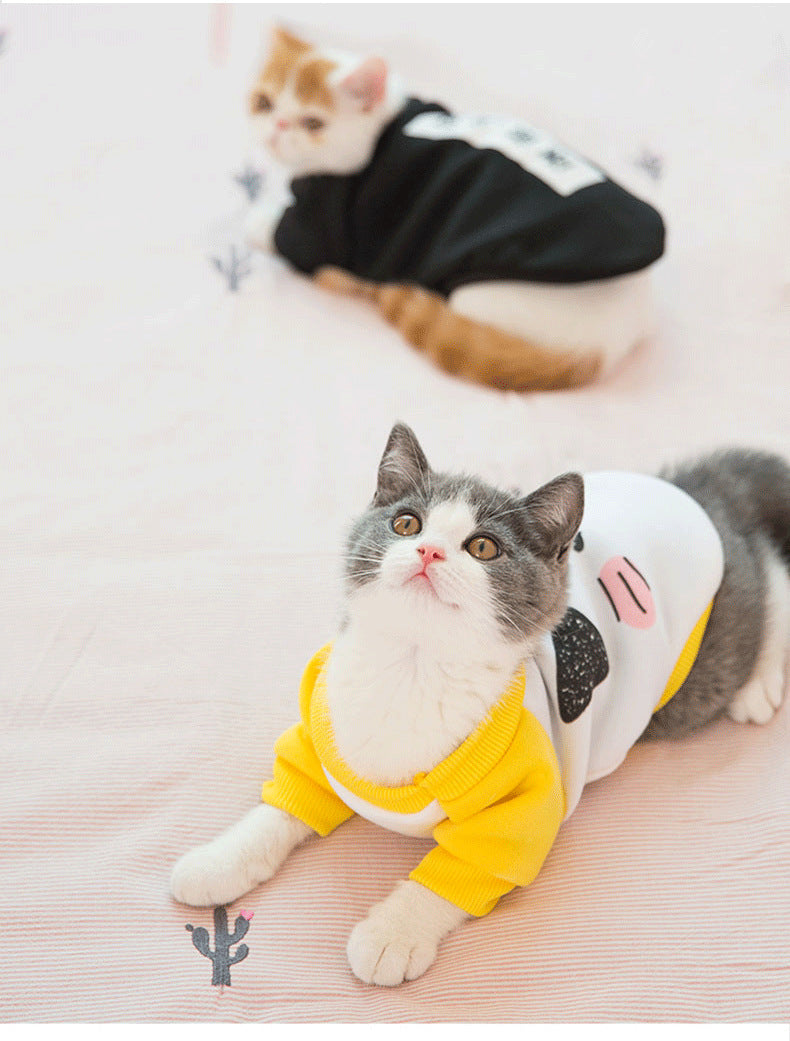 Cute funny spring autumn cat clothes - Minihomy