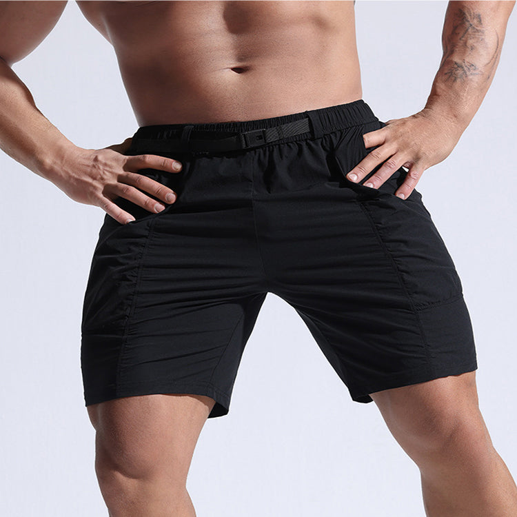 Athletic Shorts For Men With Pockets And Elastic Waistband Cargo Shorts - Minihomy