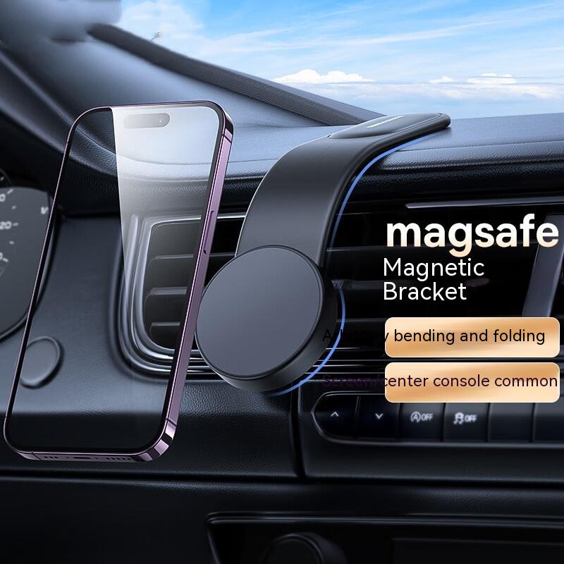 Magnetic Bendable Car Mobile Phone Holder - Wireless Charger Compatible - Minihomy