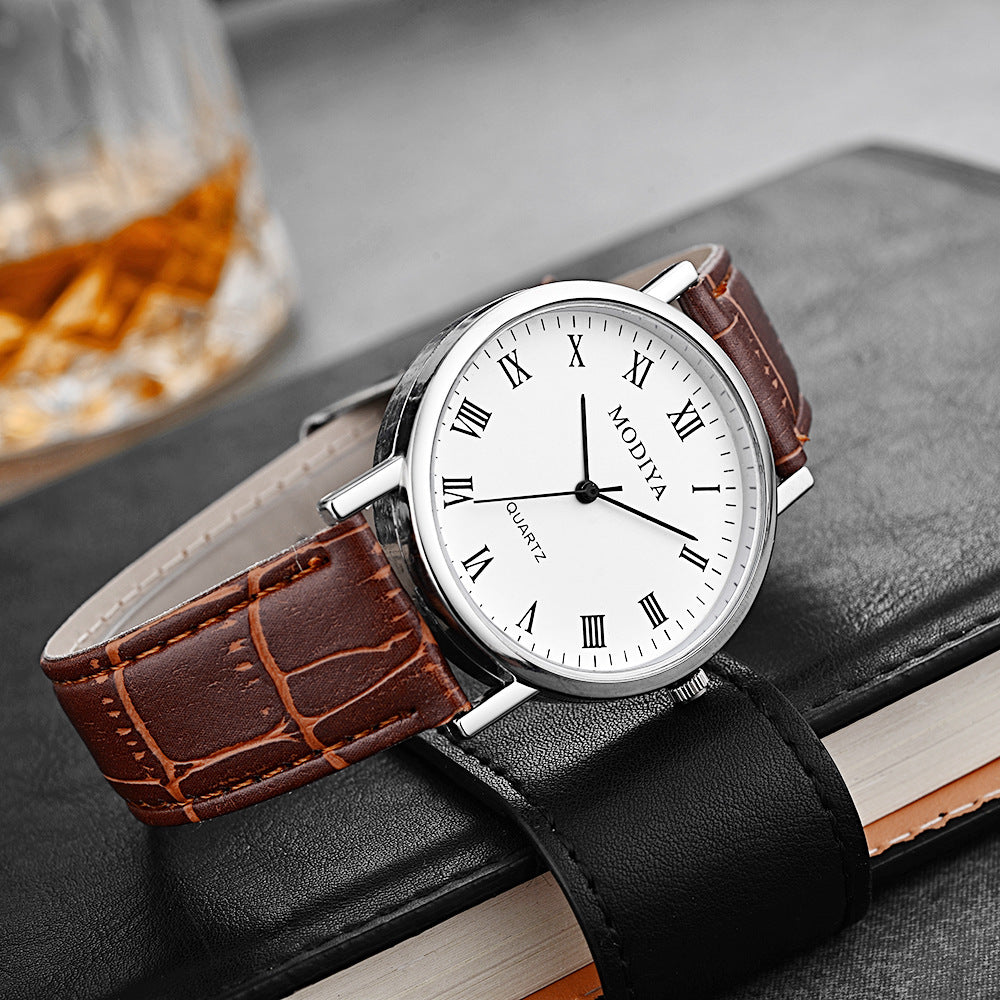 Men's Fashion Simple Belt Quartz Watch - Minihomy