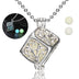 Glow In The Dark Necklace Moon Square Heart Necklaces For Women - Minihomy