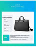 Men's Leather Briefcase for Laptop, Tablet & Notebook - Business Travel Bag - Minihomy