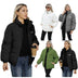 Plus Size Women's Thermal Cotton-padded Coat - Minihomy