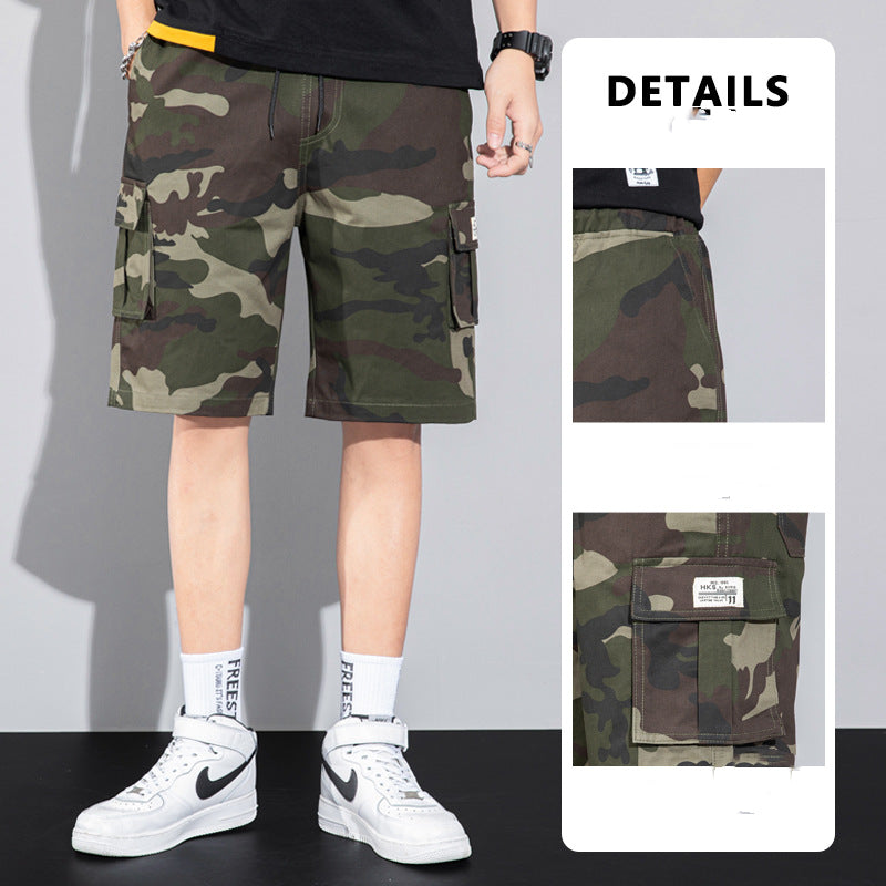 Casual Drawstring Cargo Shorts With Multi Pocket Summer Outdoor Men's Beach Pants: Your Essential Summer Companion - Minihomy