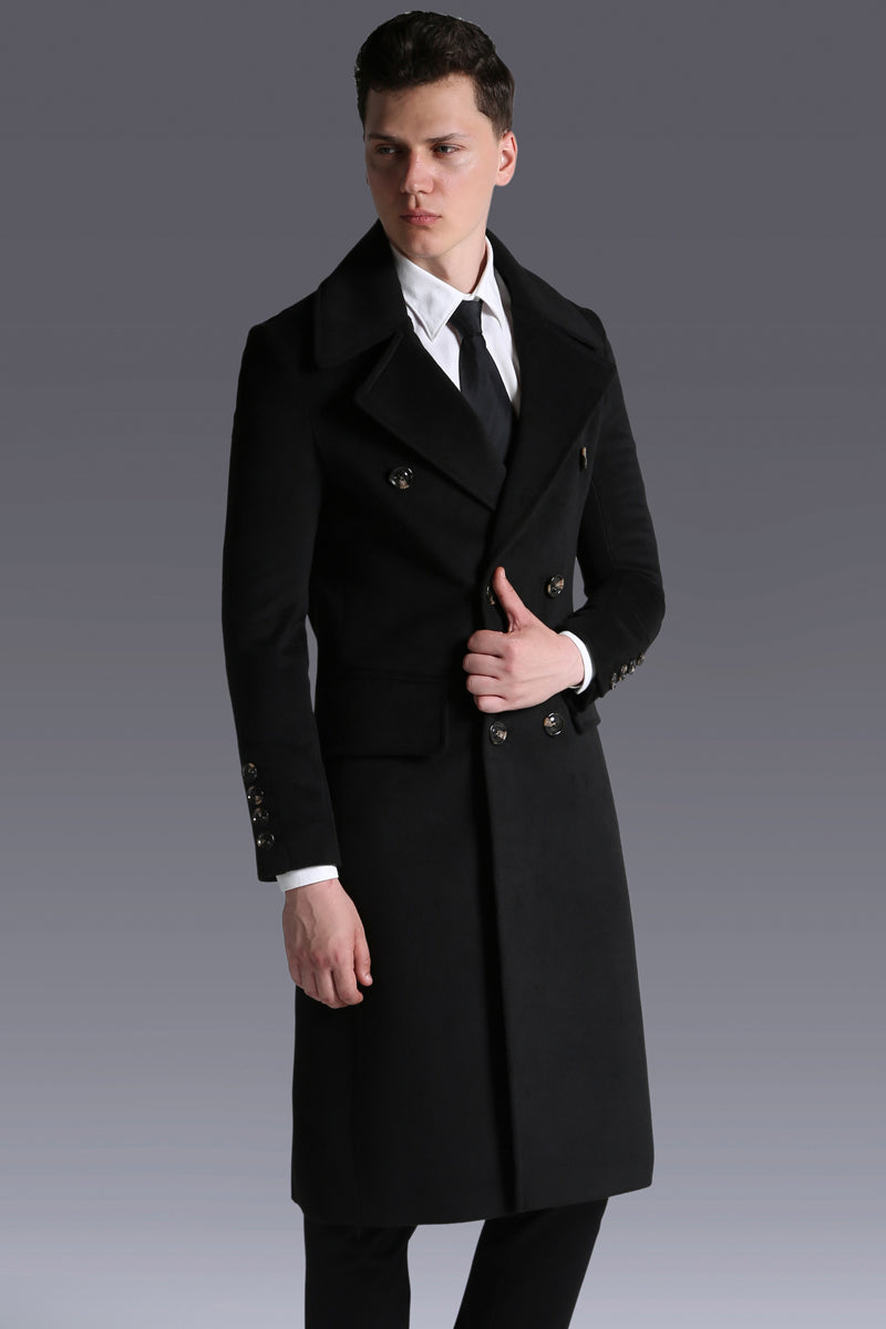 Business Coat with Large Lapel and Large Size Wool - Minihomy