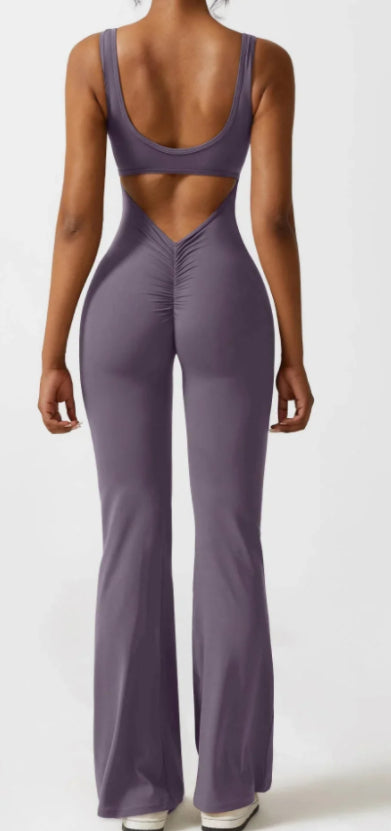 Sıkı Yoga Bodysuit Rahat Hollow Dikişsiz