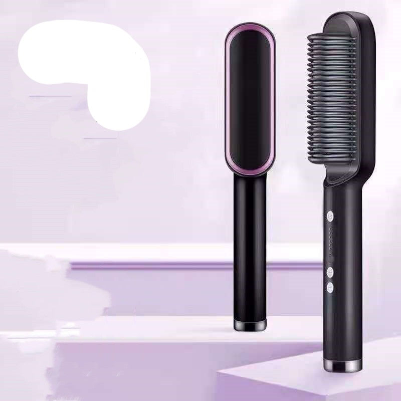 2 In 1 Hair Straightener Hot Comb - Dual-purpose Electric Hair Brush - Minihomy