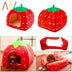 Cute Pet Bed House Winter Warm Mat Kennel Pineapple Shaped Soft Sponge - Minihomy