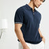 Men's Short Sleeve Polo Shirt with Zipper - Summer Fashion T-Shirt Tops - Minihomy