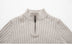 Men's Long-sleeved Half-turtleneck Zip-up Sweater - Minihomy