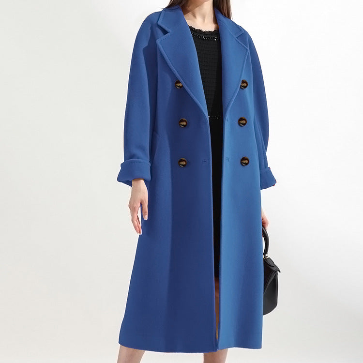 Women's Double Breasted Double Faced Cashmere Coat