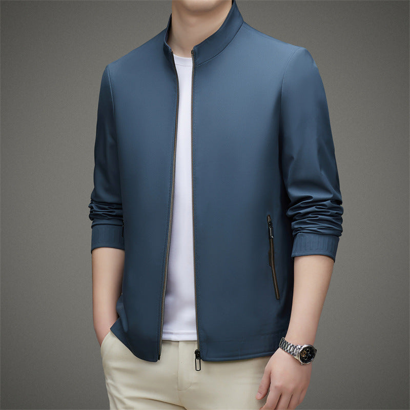 Coat Men's Polo Collar Jacket - Minihomy