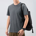 Men's Casual Round Neck Solid Color T-shirt Top - Minihomy