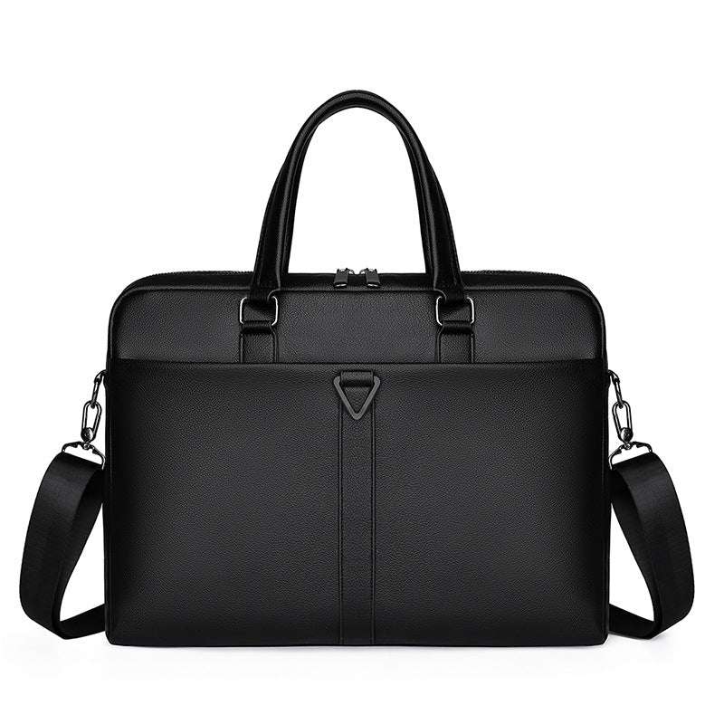 Men's PU Portable Oblique Span Business Briefcase Large Capacity Travel - Minihomy