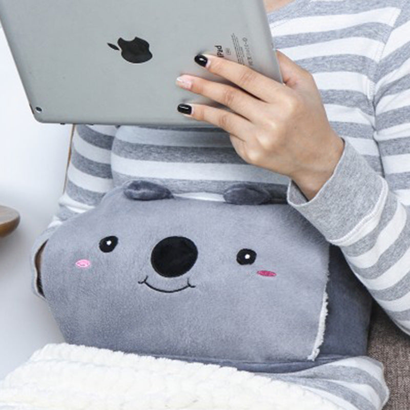 Plush Waist Cover Winter Belly Warmer With Hot Water Bottle - Minihomy