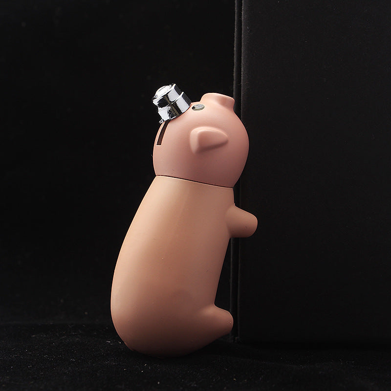 Double Flame Lighter - TB928 Mr. Pig - Minihomy