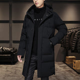 Plus Size Men's Winter Cotton Coats - Thick Mid-length - Minihomy