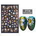 3D Christmas Series Two-color Golden Laser Snowflake Thin Nail Stickers - Minihomy