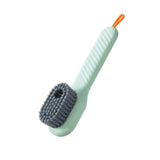 Multifunctional Soft-bristled Shoe Brush Long Handle Brush Automatic Liquid Adding Shoe Clothing Board Brush Cleaning Tool - Minihomy