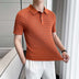 Men's New Young Business Jacquard Knitted Short-sleeved T-shirt - Minihomy