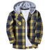 Hooded Plaid Shirt Men's Casual - Minihomy