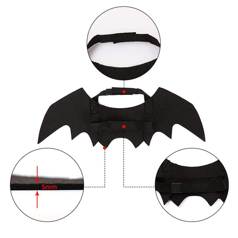 Halloween Pet Bat Wings Cat Dog Decoration Supplies - Minihomy