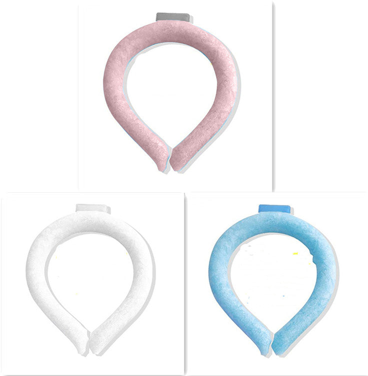 Neck Cooling Ring Ice Cushion Tube Heatstroke Prevention Cooling Tube Ice Reusable Neck - Minihomy