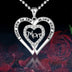 Double Love Necklace MOM Diamond - Minihomy