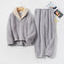 Flannel Pajamas Set - Thickening Couples Home Service - Minihomy