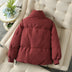 Bread Coat Women's Solid Color Stand Collar Loose Warm Down Jacket - Minihomy