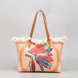 Bohemian Ethnic Style Canvas Bag - Commuter Shoulder Bag - Minihomy