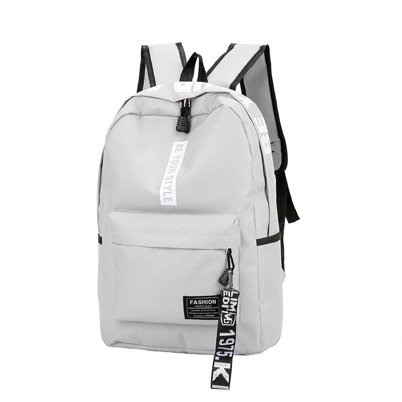 Canvas Large Capacity Fashion Letter Backpack - Minihomy