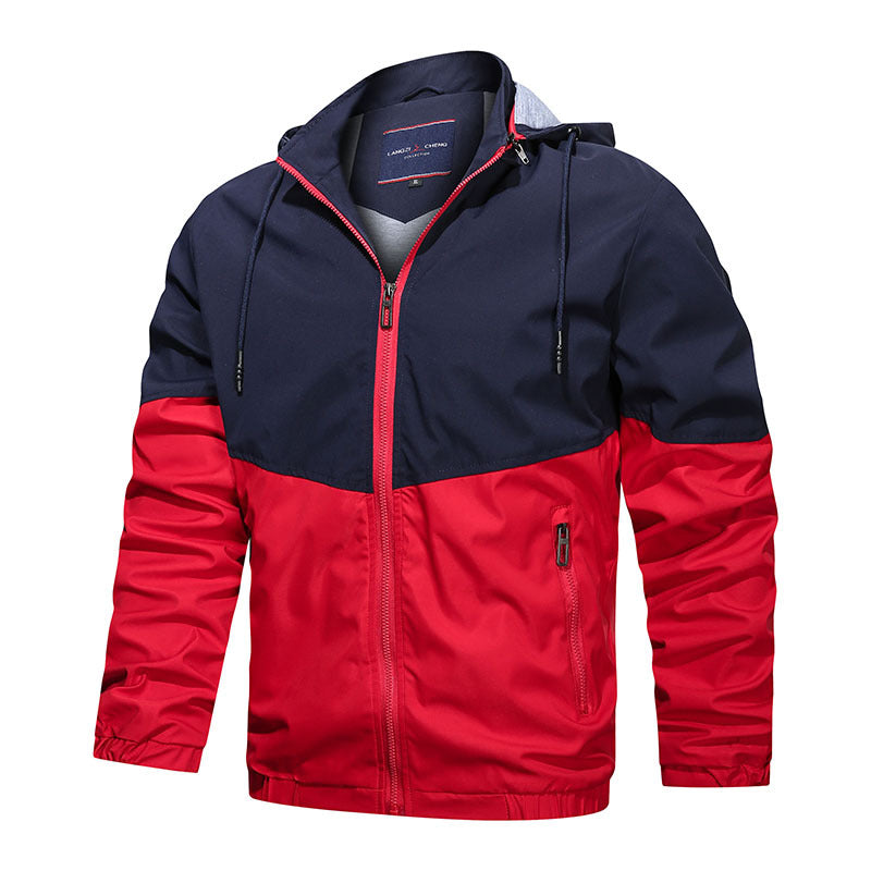 Hooded Stand Collar Casual Men Jacket - Minihomy