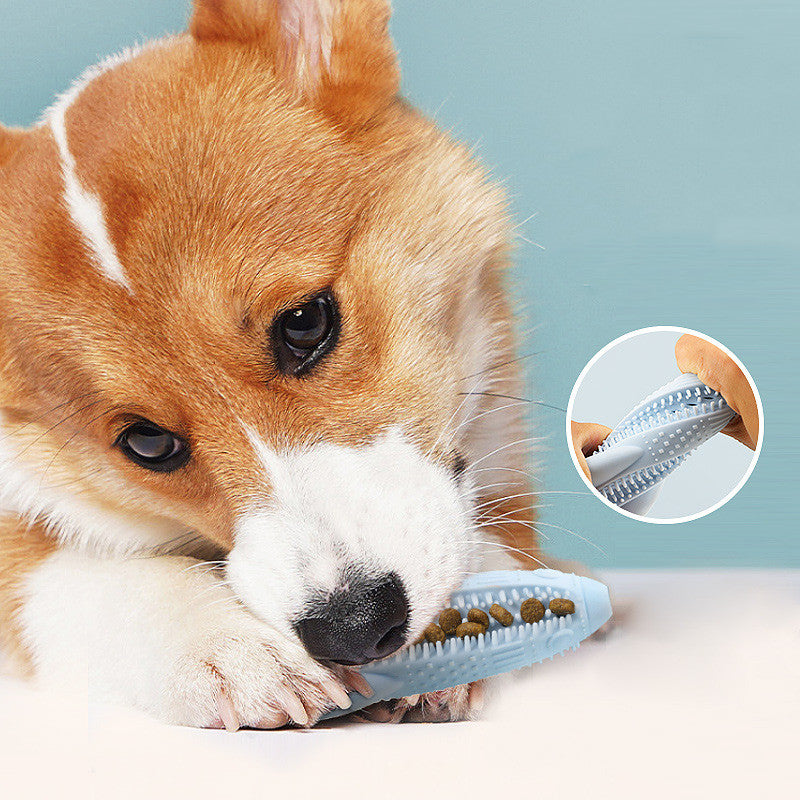 Pet Leaky Ball Rocket Shape Teething Stick - Minihomy