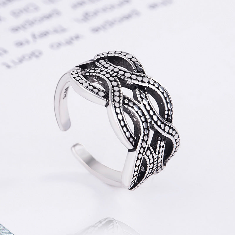 Curved Punk Personality Men's And Women's Rings - Minihomy